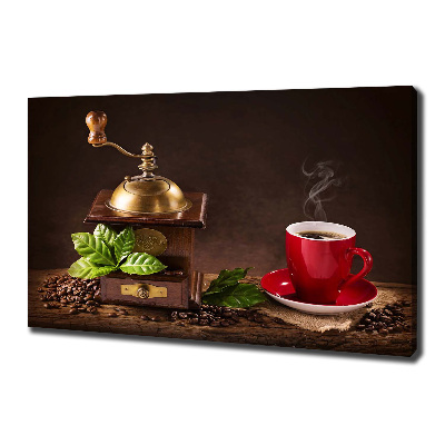 Canvas wall art Coffee and grinder