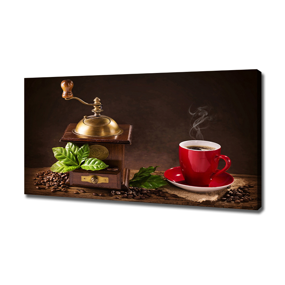 Canvas wall art Coffee and grinder