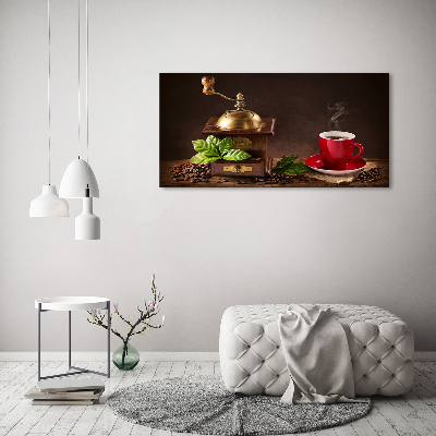 Canvas wall art Coffee and grinder