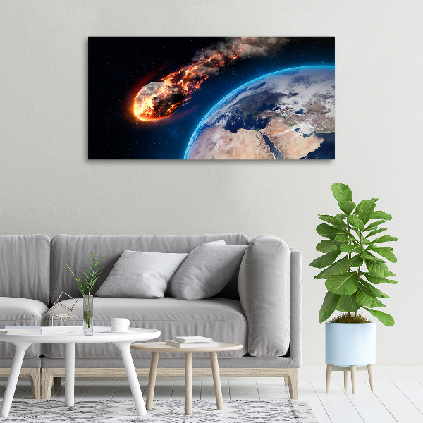 Canvas wall art Falling meteor