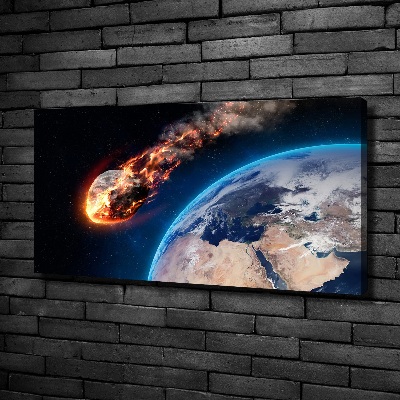 Canvas wall art Falling meteor