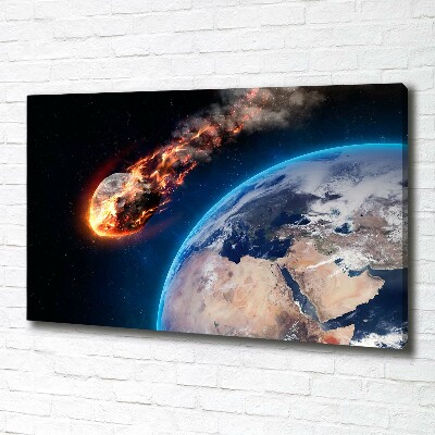 Canvas wall art Falling meteor