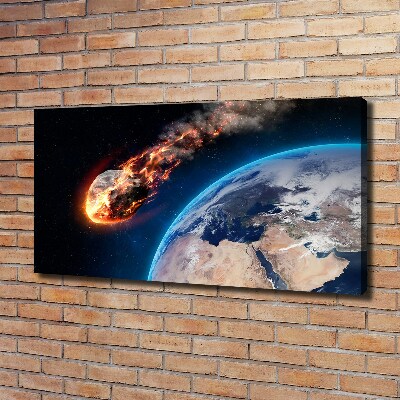 Canvas wall art Falling meteor