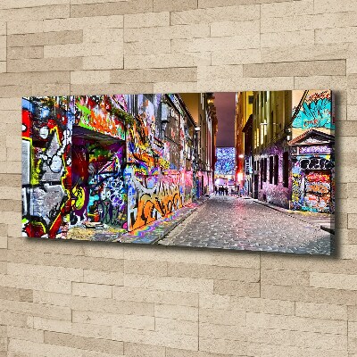 Canvas wall art Colorful graffiti