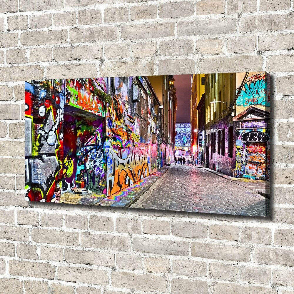 Canvas wall art Colorful graffiti