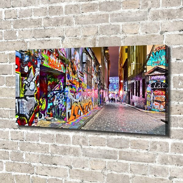 Canvas wall art Colorful graffiti