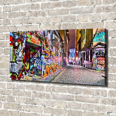 Canvas wall art Colorful graffiti