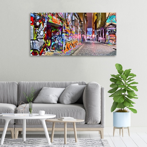 Canvas wall art Colorful graffiti