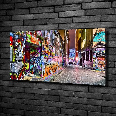 Canvas wall art Colorful graffiti