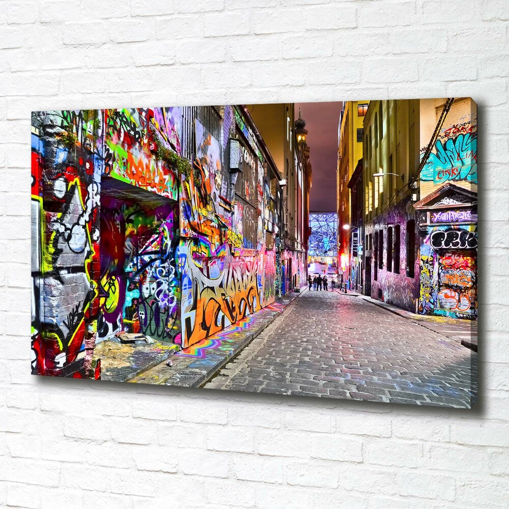 Canvas wall art Colorful graffiti