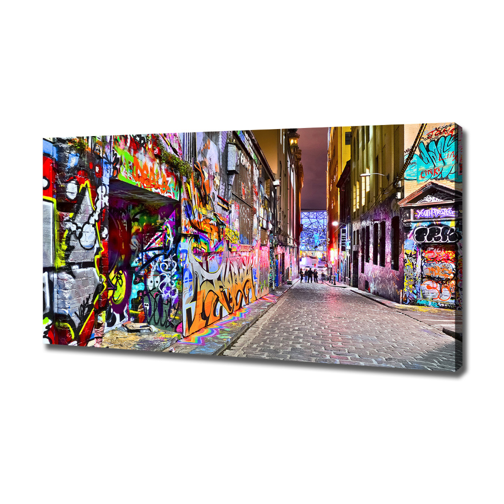 Canvas wall art Colorful graffiti