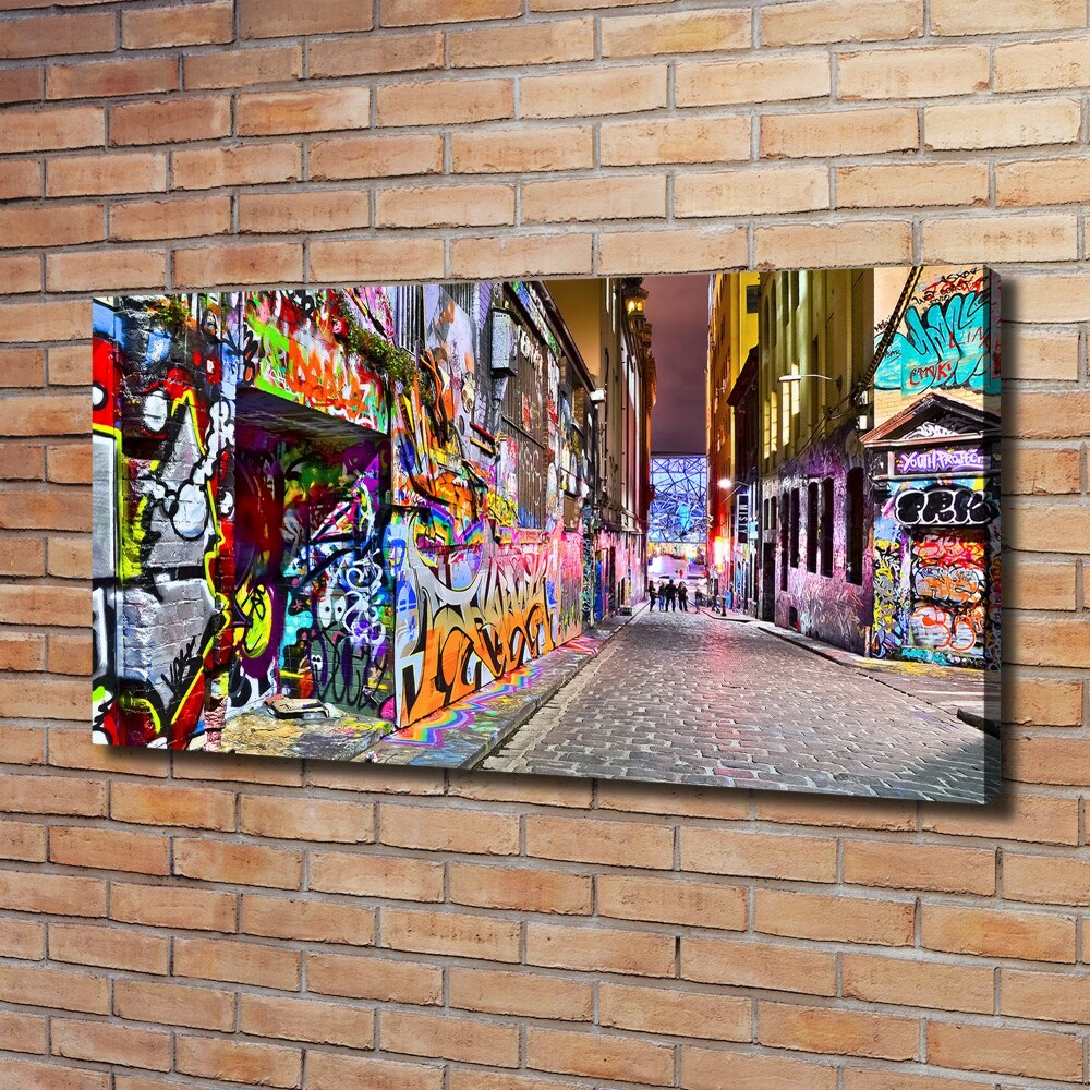 Canvas wall art Colorful graffiti