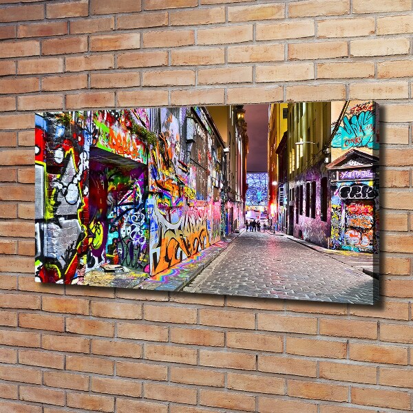 Canvas wall art Colorful graffiti