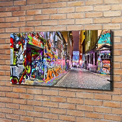 Canvas wall art Colorful graffiti