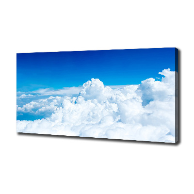 Canvas wall art Bird's flight clouds