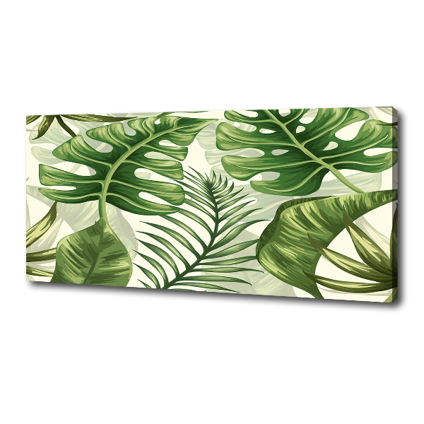 Canvas wall art Tropical leaves