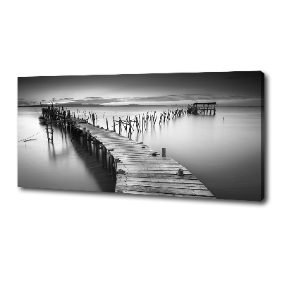 Canvas wall art Wooden pier