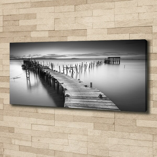 Canvas wall art Wooden pier