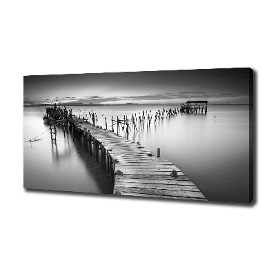 Canvas wall art Wooden pier