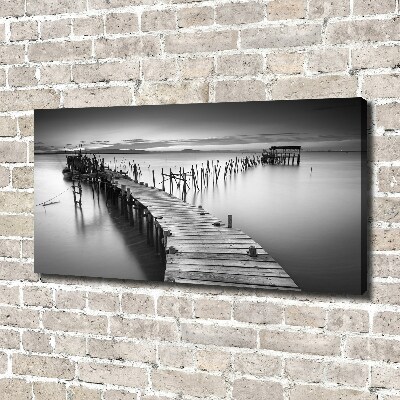 Canvas wall art Wooden pier