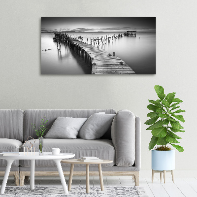 Canvas wall art Wooden pier