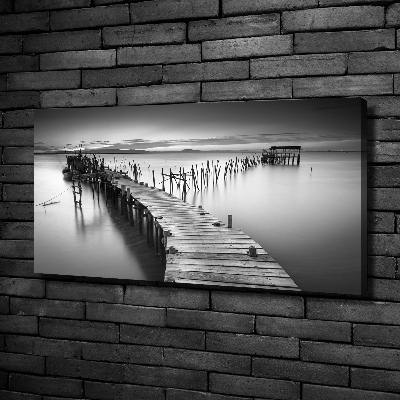 Canvas wall art Wooden pier