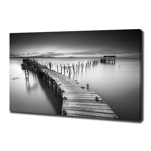 Canvas wall art Wooden pier