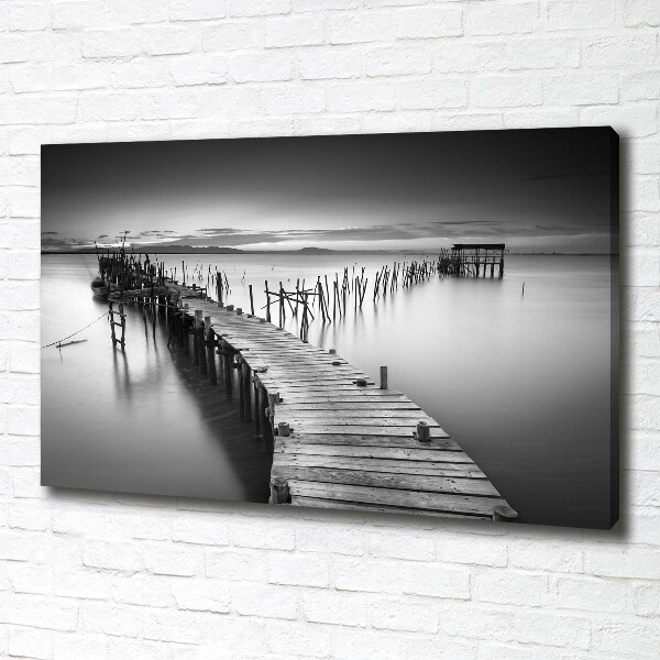 Canvas wall art Wooden pier