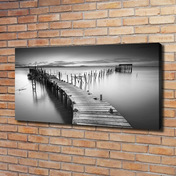 Canvas wall art Wooden pier