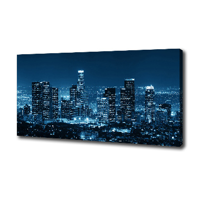 Canvas wall art Los Angeles at night