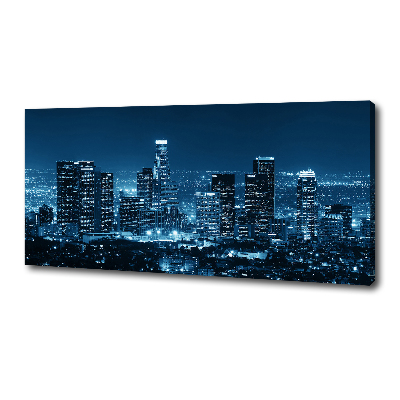 Canvas wall art Los Angeles at night