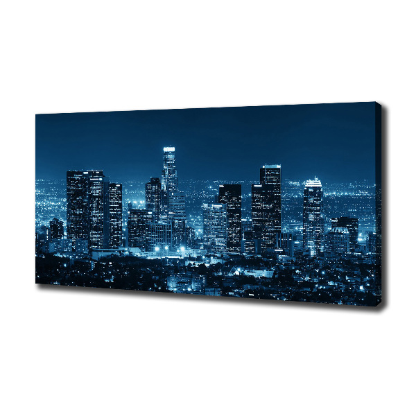 Canvas wall art Los Angeles at night