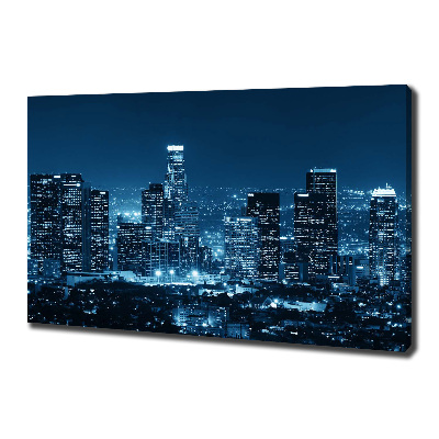 Canvas wall art Los Angeles at night