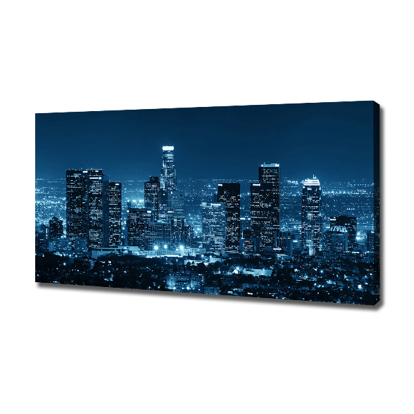 Canvas wall art Los Angeles at night