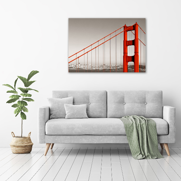 Canvas wall art San Francisco bridge