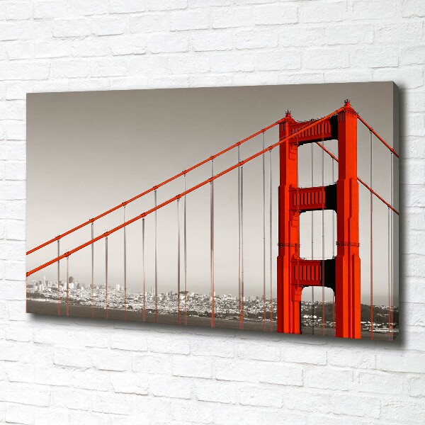 Canvas wall art San Francisco bridge