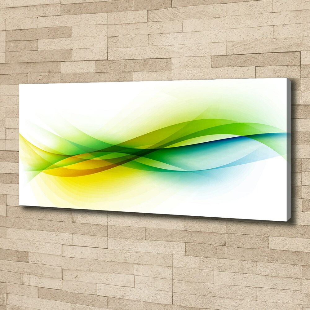 Canvas wall art Wave abstraction