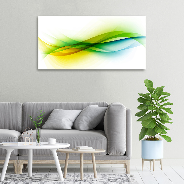 Canvas wall art Wave abstraction