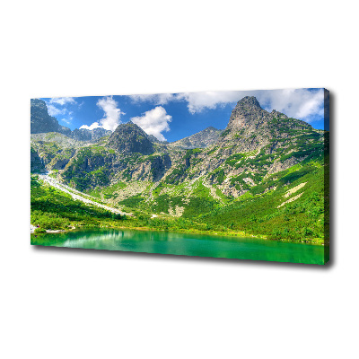 Canvas wall art Lake in the mountains