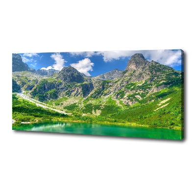 Canvas wall art Lake in the mountains