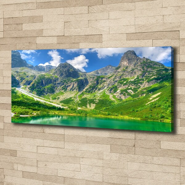 Canvas wall art Lake in the mountains