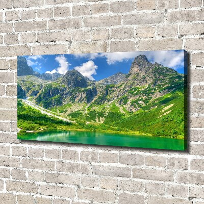 Canvas wall art Lake in the mountains