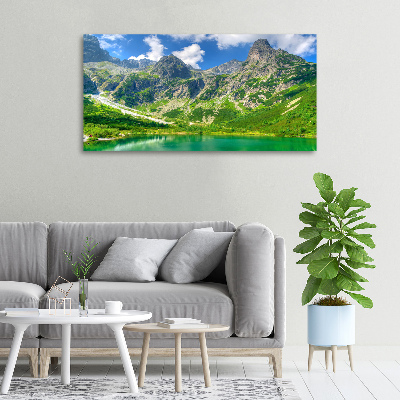 Canvas wall art Lake in the mountains