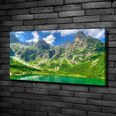 Canvas wall art Lake in the mountains