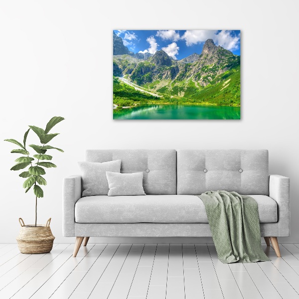 Canvas wall art Lake in the mountains