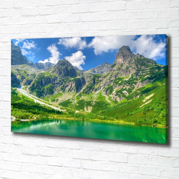 Canvas wall art Lake in the mountains