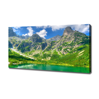 Canvas wall art Lake in the mountains