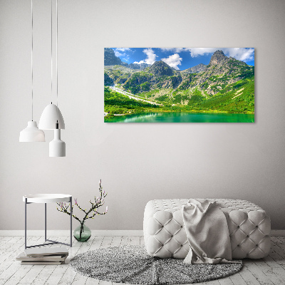 Canvas wall art Lake in the mountains