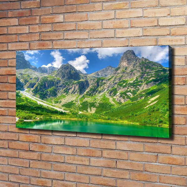 Canvas wall art Lake in the mountains