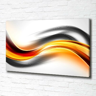 Canvas wall art Wave abstraction